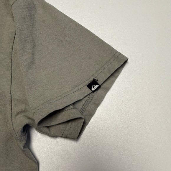 Vintage Quiksilver Shirt Mens Medium Gray Y2K 90s Short Sleeve Surf - Picture 7 of 12